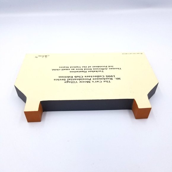 Cat's Meow Village Tuckahoe Plantation Mt. Rushmore Presidential Series 1995 - Picture 5 of 8